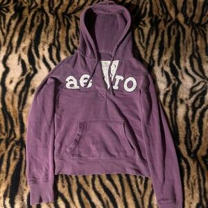 Aeropostale purple Button-Up Hoodie